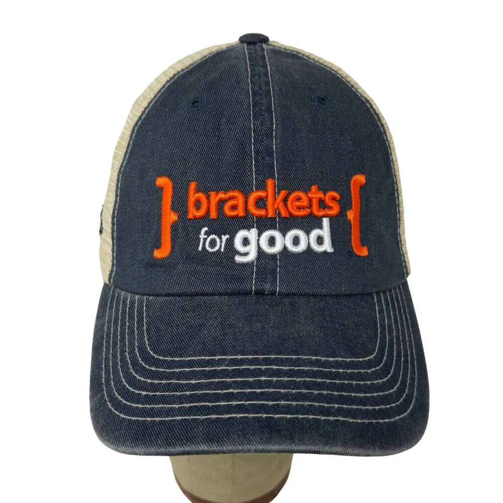 Brackets for Good Hat Cap Distressed Snapback Mesh LIDS Embroidered One Size